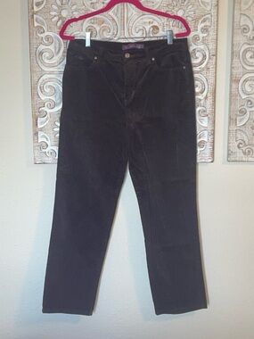 Gloria Vanderbilt Chocolate Brown Straight Leg Corduroy Jeans